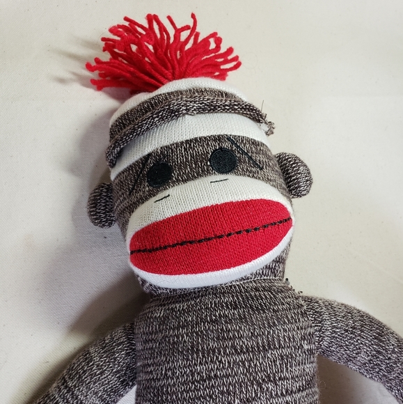 NEW- Sock Monkey by Schylling - Picture 8 of 9